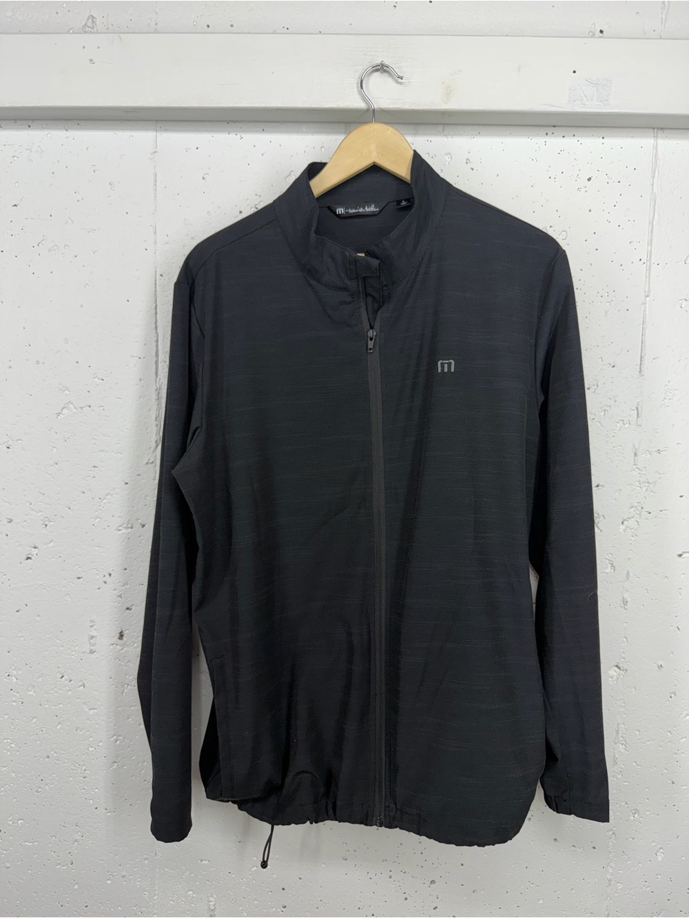 Travis Mathew Men’s Large Black Gray Full Zip Golf Jacket